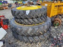 Image of 2x 230/95 R36 & 2x 270/95 R48 Set of 4 Row Crops Tires Previously Fitted To John Deere 6330 and 6115