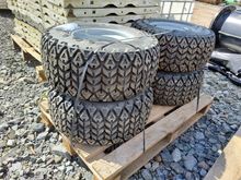 Image of 1x Set 4 New JCB Workmax Wheel/Tyre Assy - Grass Tyre 25x10-12