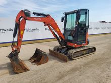 Image of Kubota U27-4 Cabbed Mini Excavator