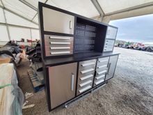 Image of 7ft 18 Drawer 4 Cabinet Stainless Steel Workbench
