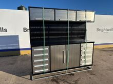 Image of 7ft 10 Drawer 5 Cabinet Stainless Steel Workbench