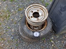 Image of Ifor Williams 3x Wheels together with 2 steel belted tyres 185/60R12