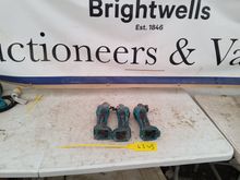 Image of 3x Makita DGAUS2 Cordless Angle Grinders 115mm