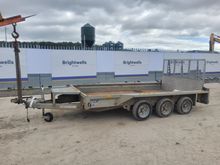 Image of Ifor Williams GX126-8 Tri Axle Plant Trailer