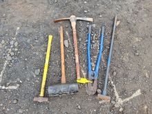 Image of 1x Punner, 1x Pavers Mallet, 1x Pickaxe/Mattock,