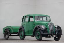 Image of 1948 Morris 8 and 1935 Brockhouse Camping Trailer