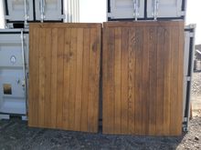 Image of Pair of Oak Garage Doors