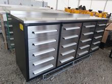 Image of 7ft 20 Drawer Stainless Steel Workbench