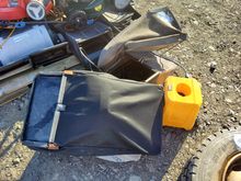 Image of Quantity of Mower Grass Bags + Work Light Stand