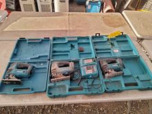 Image of 3x Makita Jigsaw and 1x Charger