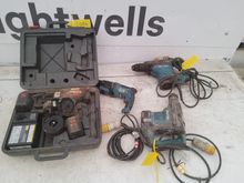Image of 3x Makita Hand Drill 1x Electric Drill