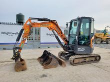 Image of Doosan DX27Z Cabbed Mini Excavator