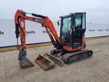 Image of Kubota U27-4 Cabbed Mini Excavator