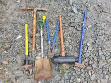 Image of 1x Punner, 1x Pavers Mallet, 1x Pickaxe/Mattock,