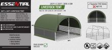 Image of 8m x 8m Livestock Shelter - Green