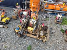 Image of Pallet Of Spares Or Repairs Compaction Plates With Honda Engines