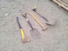 Image of Shovel, Sledge Hammer, Garden Fork & Axe