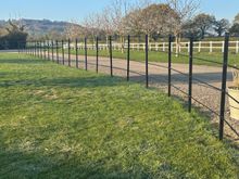Image of 24-Meter Estate Fencing Pack (17 x Post x 40 x 3m Rail) Spike In The Ground 5-Bar Type