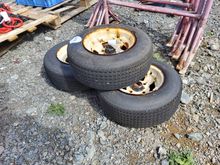 Image of 3x Quad Trailer Wheels
