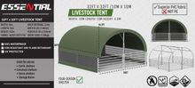 Image of 10m x 10m Livestock Shelter - Green
