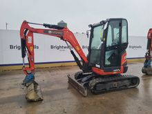 Image of Kubota U27-4 Cabbed Mini Excavator