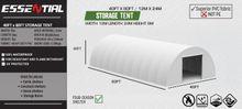 Image of Essential 408020R - White 40ft x 80ft Domed Storage Tent with PVC Fabric - This Lot Consists Of Two Boxes