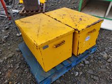 Image of 2x Yellow Steel Heavy Duty Boxes