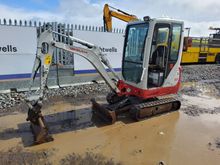 Image of Takeuchi TB216 Cabbed Mini Excavator