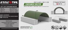 Image of Essential C2640 - White 26ft x 40ft PVC Container Canopy