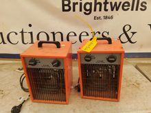 Image of 2x Ningbo Vertak 3kW Fan Heaters 31413 - Electric heater 2,8kW 240V