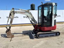 Image of Takeuchi TB23R Cabbed Mini Excavator