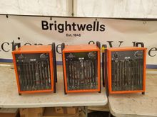 Image of 3x Inelco 88849450 Dania SH 9kW Electric Heaters 9KW, 380V