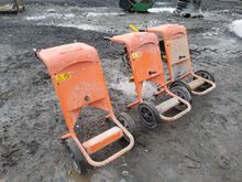 Image of 2x Altrad Belle Electric Mixer Stands, 1x Petrol Mixer Stand