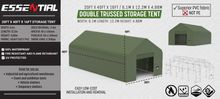 Image of 204016DP - Grey 6m x 12m Double Trussed Storage Tent - Dark Grey