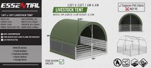Image of 4m x 4m Livestock Shelter - Dark Green