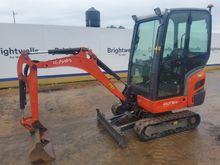 Image of Kubota KX016-4 Cabbed Mini Excavator