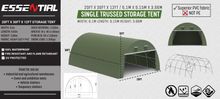 Image of 203012R - White 20ft x 30ft Domed Storage Tent with PVC Fabric