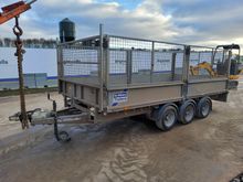 Image of Ifor Williams LM146 Tri Axle Flatbed Trailer