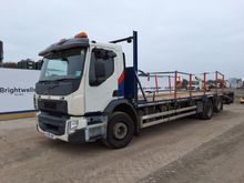 Image of VOLVO FE 6x2 Twin Wheel Tag Axle Beavertail Plant Lorry