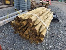 Image of 55x 5ft6" 3"x4" Round Stakes