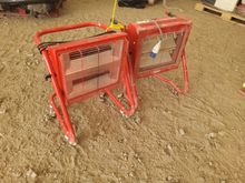 Image of Sealey 2x Red Rad Heaters 240v