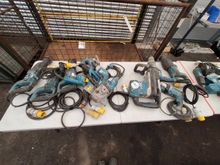 Image of 4x Reciprocating Saws (JR3060T) + 1x Orbital Action Jigsaw (4350CT) + Diamond Core Drill (8406) + 1x Drill +2x Screwdriver (FS2500) + 1x Angle Grinder + SDS Drill (HR6212C) + Rotary Hammer (HR2630)   +