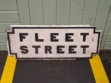 Image of Cast Street Sign Fleet Street