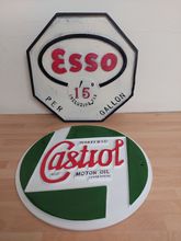Image of Automobilia Two metal fuel signs