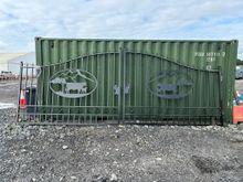 Image of 20ft Pair Of Metal Gates - Cow Design