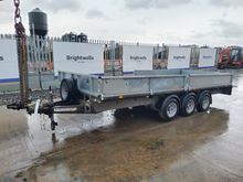 Image of Ifor Williams 3Cb LM166G3 Tri Axle Flatbed Trailer