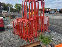 Image of Quantity Of Red Barrier Pedestrian Gates