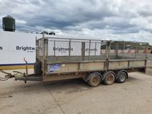 Image of Ifor Williams LM166 Tri Axle Cage Trailer