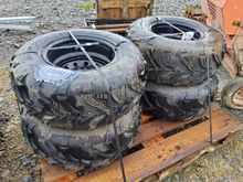 Image of 1x Set 4- New JCB Workmax Wheel Assy + Tyres 25*10-12 Off Road