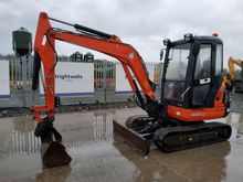 Image of Kubota KX101-3a3 Cabbed Mini Excavator